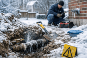 water line problems winter